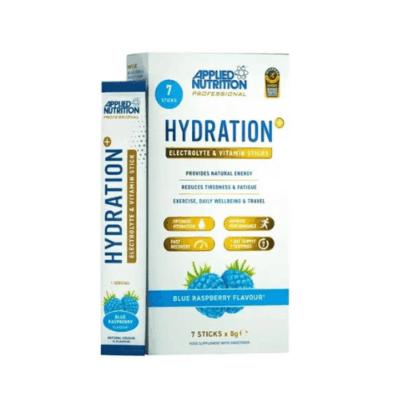 Applied Nutrition Hydration+ Electrolyte & Vitamin Powder Sticks 7x8g  Blue Raspberry