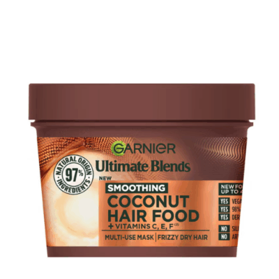 Garnier Ultimate Blends Hair Food Coconut Oil 3-in-1 Frizzy Hair Mask Treatment 390ml