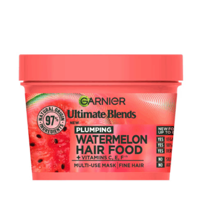 Garnier Ultimate Blends Plumping Hair Food Watermelon 3-in-1 Mask Treatment 390ml