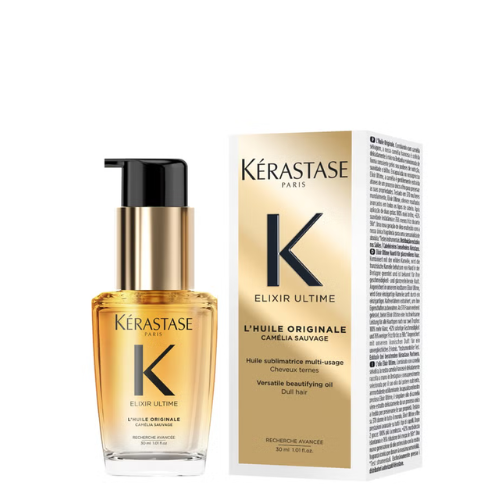 Kérastase Elixir Ultime Hair Oil L'Huile Originale, For All Hair Types with Argan Oil & Heat Protection 30ml