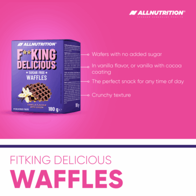 ⁦Allnutrition Fitking Delicious Waffles 150 grams⁩ – תמונה ⁦4⁩