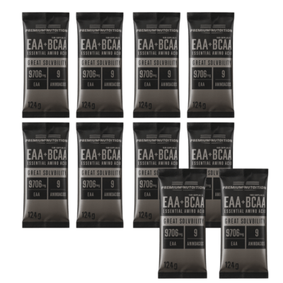 Premium Nutrition EAA+BCAA – Exotic Flavour Sample Box (10 × 12.4 g)