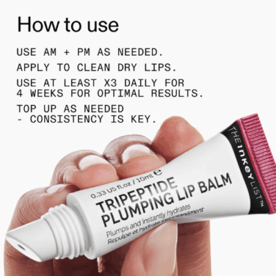 ⁦The INKEY List Tripeptide Plumping Lip Balm⁩ – תמונה ⁦4⁩