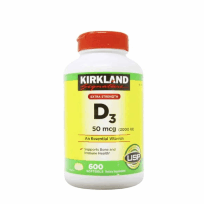 Kirkland Signature Extra Strength Vitamin D3 2000 I.U. 600 Softgels SALE