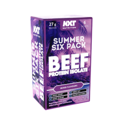 NXT Nutrition Summer Six Beef Protein Isolate 6 Sachets Mix Flavours SALE