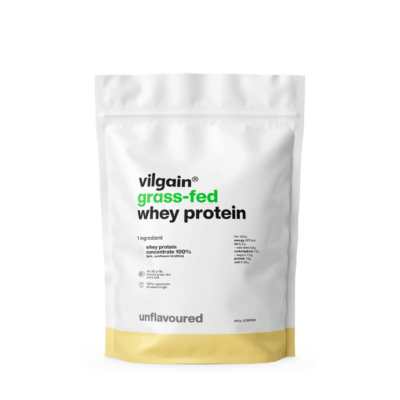 Vilgain Grass-Fed Whey Protein Powder Unflavoured 1000g