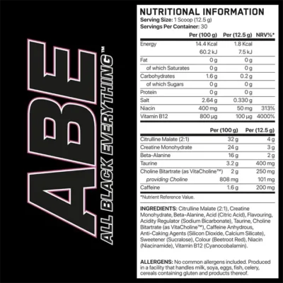 Applied Nutrition ABE (All Black Everything) 375g – תמונה 4