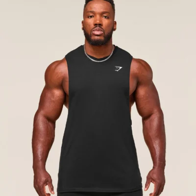Gymshark Critical Drop Arm Tank Black