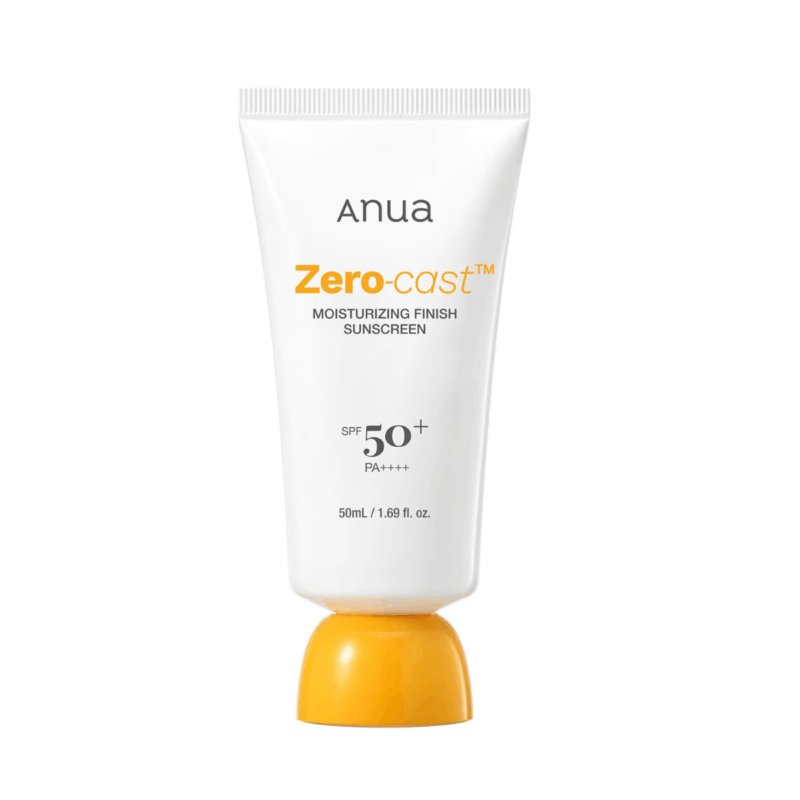 ANUA Zero-Cast Moisturizing Finish Sunscreen - hydrates and protects 50ml