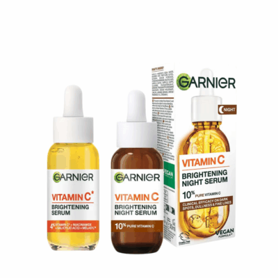 Garnier Vitamin C Day and Night Serum Set for Face, Anti-Dark Spots and Brightening 30ml