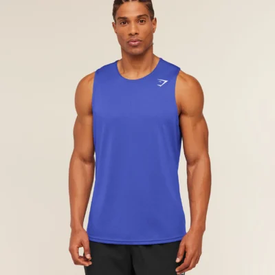 Gymshark Arrival Tank Force Blue Size M