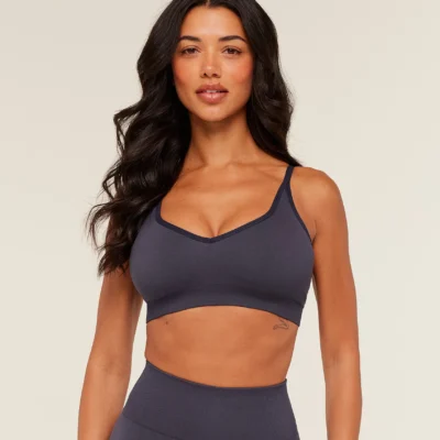 Gymshark Vital Sports Bra Midnight Purple/Marl Size XS