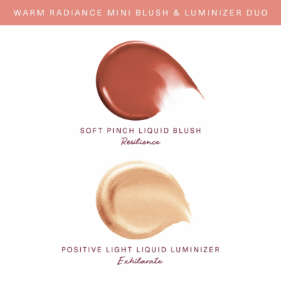 ⁦Rare Beauty Warm Radiance Mini Blush & Luminizer Duo 3.2 ml + 2.5 ml⁩ – תמונה ⁦3⁩