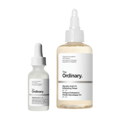 The Ordinary The Glow Collection for Radiant Skin with Hyaluronic and Glycolic Acid