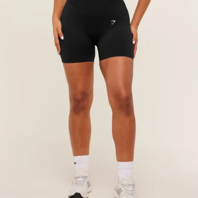 Gymshark Lift Seamless Shorts Black/Black Marl