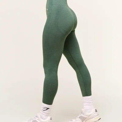 Gymshark Vital Seamless 2.0 Leggings Dark Green Marl – תמונה 3