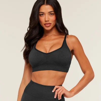 Gymshark Vital Sports Bra Black Marl