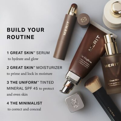 MERIT BEAUTY The Uniform Tinted Mineral Sunscreen SPF 50 50ml – תמונה 3
