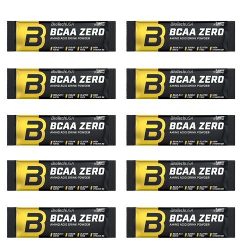 BioTechUSA BCAA Zero – 10 x 9g Single Serve Sachets (Random Flavours)