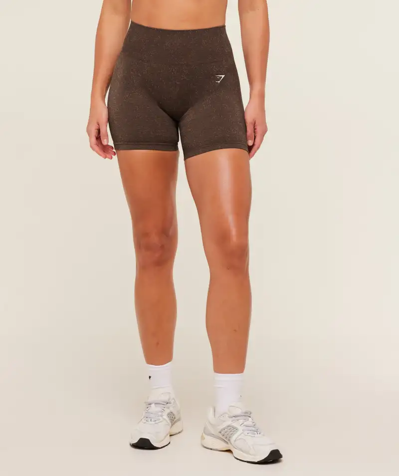 Gymshark Adapt Fleck Seamless Shorts Archive Brown