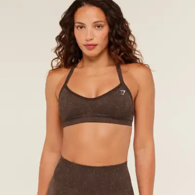 Gymshark Adapt Fleck Sports Bra Archive Brown/Lifestyle Brown