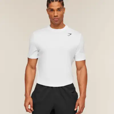 Gymshark Arrival T-Shirt slim fit White