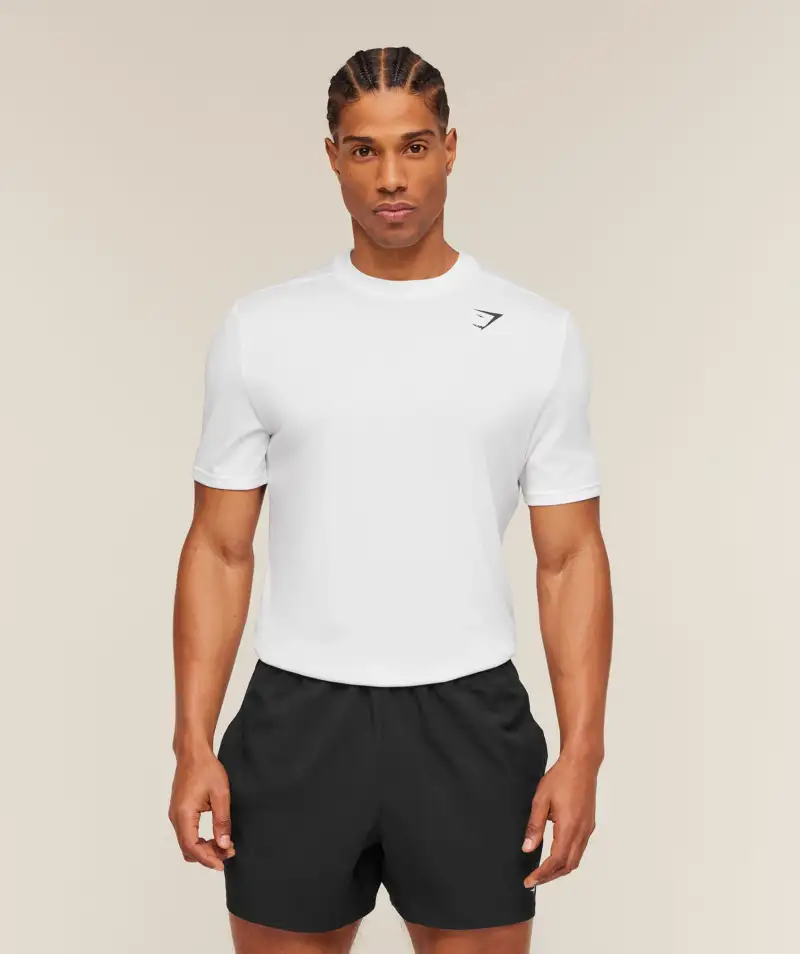 Gymshark Arrival T-Shirt slim fit White