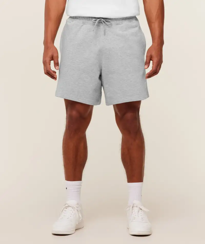 Gymshark Crest Shorts Light Grey Core Marl