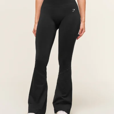 Gymshark Everyday Seamless Flared Leggings Black