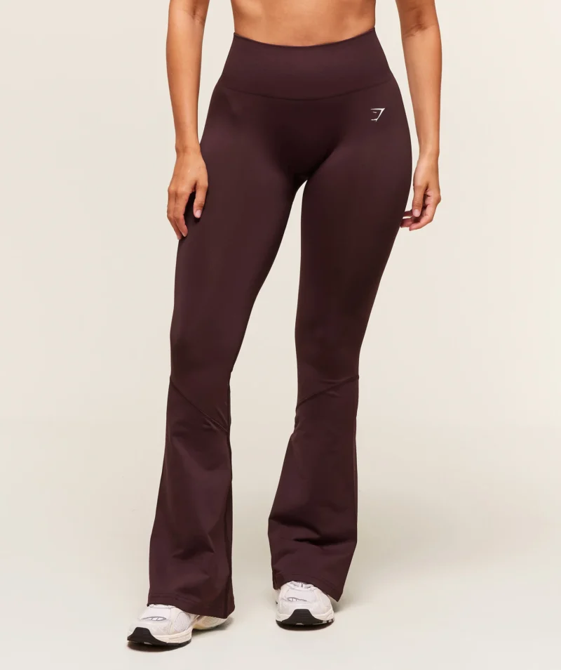 Gymshark Everyday Seamless Flared Leggings Cherry Purple