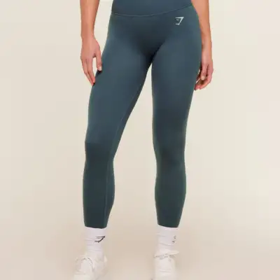 Gymshark Interval Seamless Leggings Stealth Blue