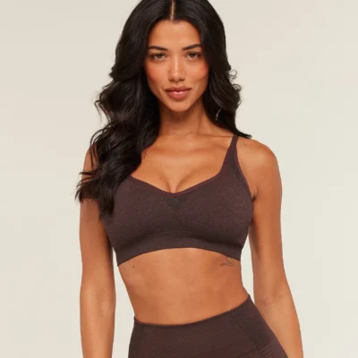 Gymshark Vital Sports Bra Rich Maroon/Marl