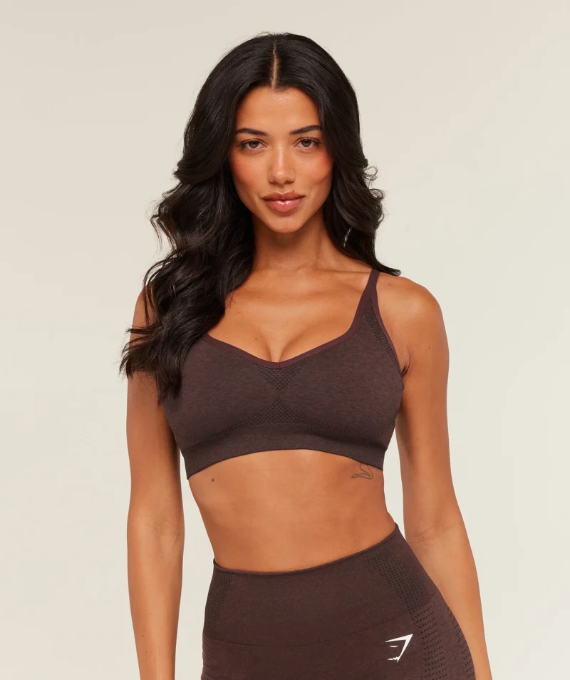 Gymshark Vital Sports Bra Rich Maroon