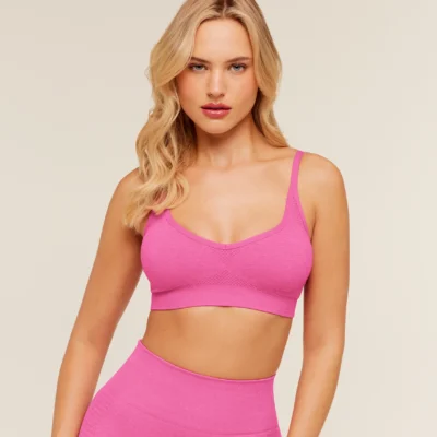 Gymshark Vital Sports Bra Super-Set Pink/Marl