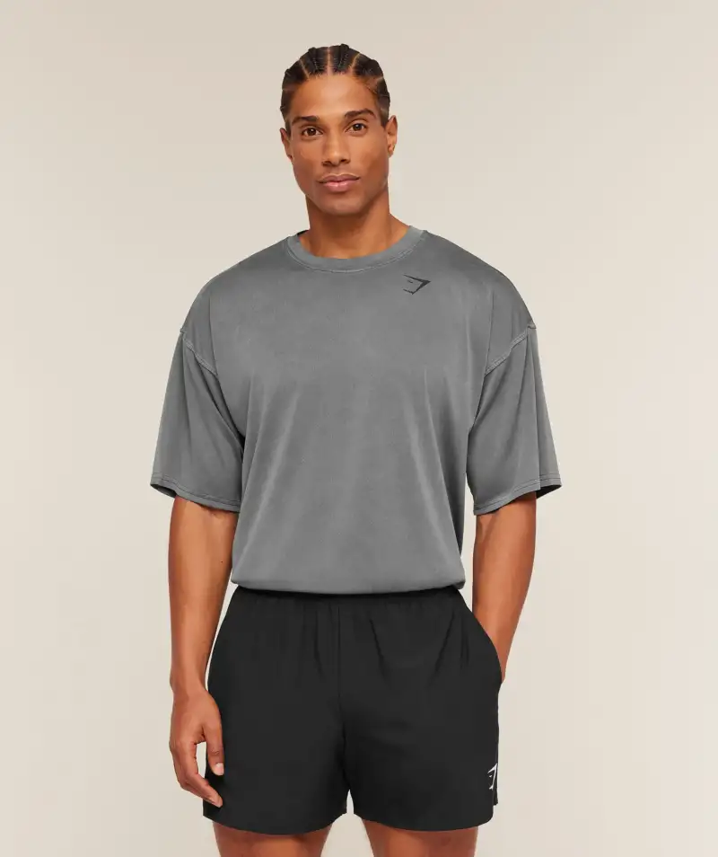 Gymshark Washed Pastels T-Shirt Black Wash