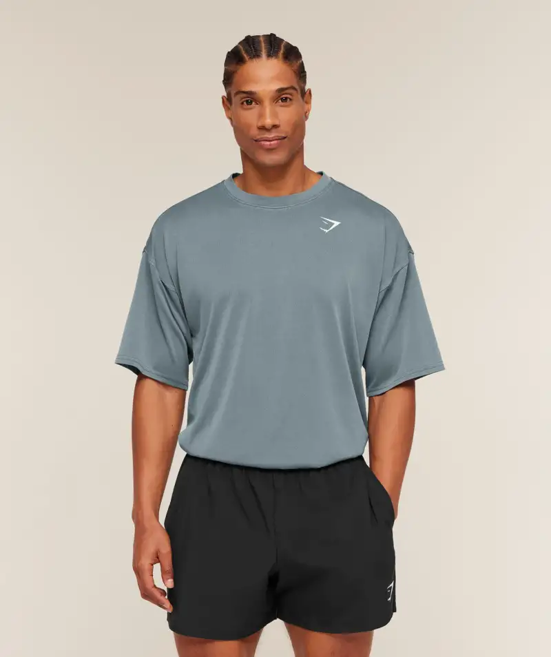 Gymshark Washed Pastels T-Shirt Stealth Blue