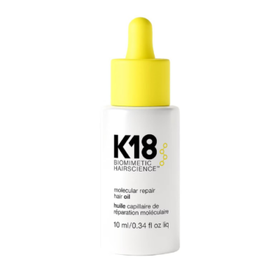 K18 Biomimetic Hairscience Molecular Repair Hair Oil - Smooth + Repair Damaged Hair 10ml