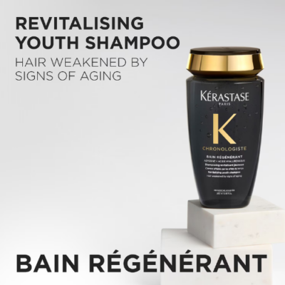 ⁦Kérastase Chronologiste Bain Régenerant, Youth Revitalising Shampoo 250ml⁩ – תמונה ⁦3⁩