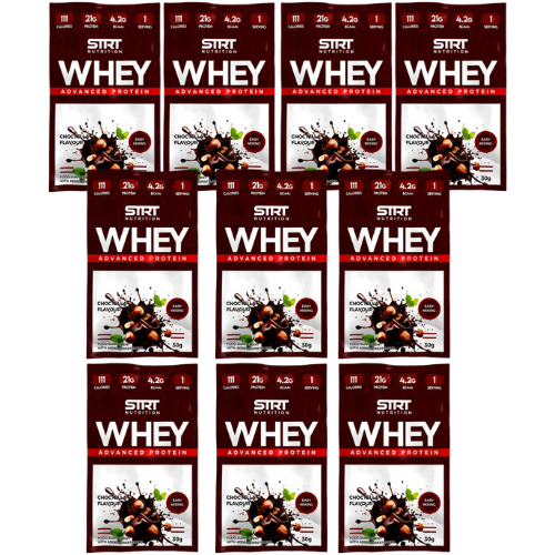 STRT Nutrition Whey Protein Sample Mix Pack – 10 x 30g Sachets (1)