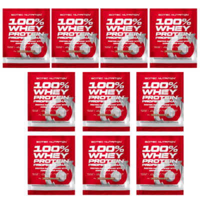 Scitec Nutrition 100% Whey Protein Professional Sample Pack – 10 x 30g Sachets