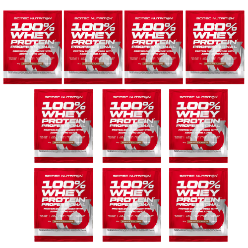 Scitec Nutrition 100% Whey Protein Professional Sample Pack – 10 x 30g Sachets