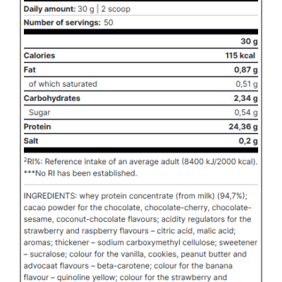 Trec Nutrition Whey 100 Sample Pack – 10 x 30g Sachets – תמונה 3