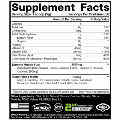 JNX Sports The Ripper Fat Burner – 10 x 5g Single Serve Sachets (Random Flavours) – תמונה 3