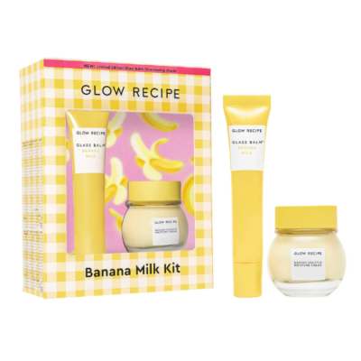 Glow Recipe Banana Moisturizing Cream & Shimmer Lip Treatment Duo