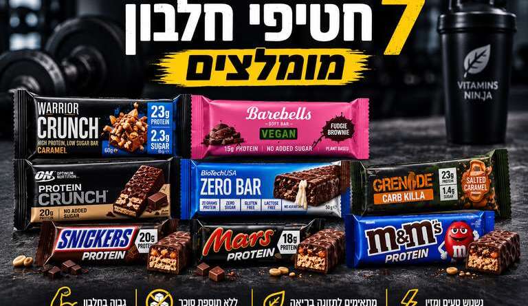 חטיפי חלבון מומלצים- סקירה מקיפה