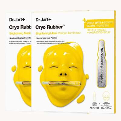Dr.Jart+ Cryo Rubber Brightening Hydrogel Mask with Niacinamide (2 Pack)