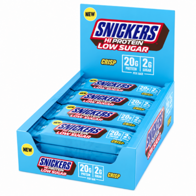 Snickers Crispy Low Sugar Protein Bar 12x55g