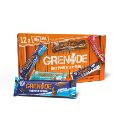 Grenade Protein Bar Selection Box 12 Bars