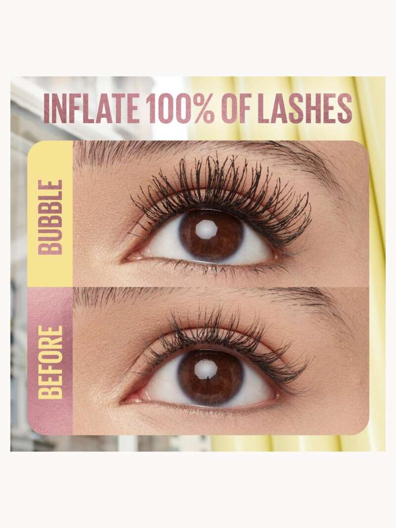 Maybelline Colossal Bubble Mascara before and after