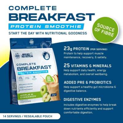 Applied Nutrition Complete Breakfast Protein Smoothie 490 g – תמונה 4